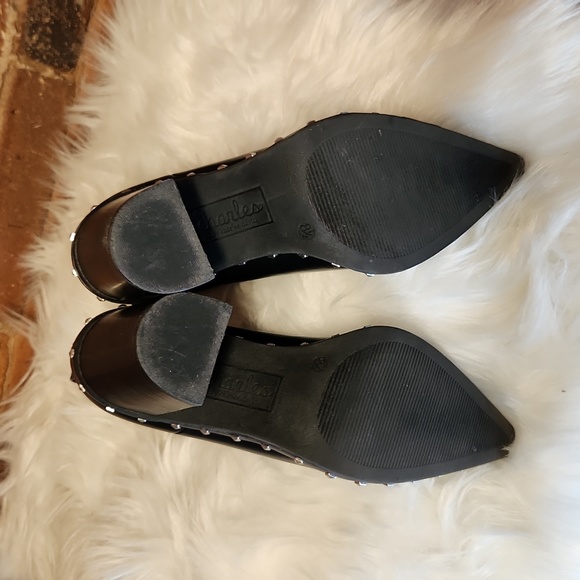 Charles by Charles David Studded Slip-On Block Heel Ankle Boots - Picture 10 of 11